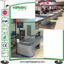 Italy Design Electric Checkout Counter with Conveyor Belt